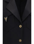 Versace Black Wool Oves Aries Blazer