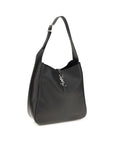 Saint Laurent Black Calf Leather Bos Taurus Shoulder Bag