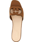 Gucci Brown Leather Slides