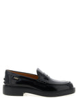 Tod's Black Calfskin Slip-On Loafers