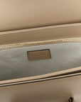 Gucci Beige Calfskin Shoulder Bag