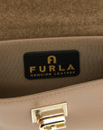 Furla Beige Calfskin Crossbody Bag