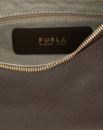 Furla Brown Calfskin Shoulder Bag