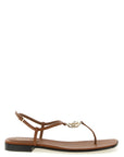 Gucci Brown Calfskin Flat Sandals