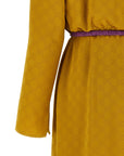 Gucci Bicolor Viscose Midi Dress