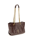 Saint Laurent Brown Calf Leather Bos Taurus Shoulder Bag