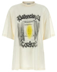 Balenciaga White Cotton T-Shirt