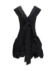 Magda Butrym Black Cotton Cocktail Dress