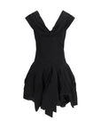 Magda Butrym Black Cotton Cocktail Dress