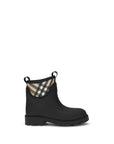 Burberry Black Rubber Ankle Boots