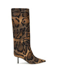 LE SILLA Brown Hair High Heel Boots