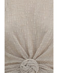 Magda Butrym Beige Lyocell Sleeveles T-Shirt