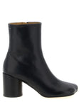 MM6 Maison Margiela Black Polyester Ankle Boots