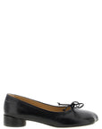 MM6 Maison Margiela Black Calfskin Mid Heel Pumps