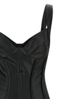Elisabetta Franchi Black Viscose Midi Dress