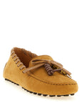 Tod's Beige Calfskin Slip-On Loafers