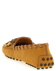 Tod's Beige Calfskin Slip-On Loafers