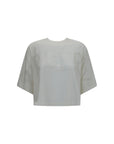 Burberry White Cotton T-Shirt