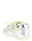 PINKO Silver Leather Athletic Sneakers