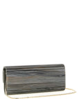 Jimmy Choo Gray Polyester Clutch Bag
