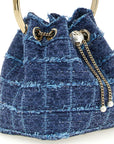 Jimmy Choo Blue Fabric Handbag