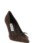 Jimmy Choo Brown Leather High Heel Pumps