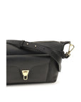 Coccinelle Black Calf Leather Bos Taurus Shoulder Bag