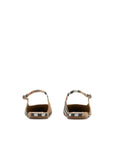 Burberry Brown Fabric Ballet Flats