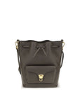 Coccinelle Brown Calf Leather Bos Taurus Shoulder Bag