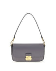 Coccinelle Blue Calf Leather Bos Taurus Shoulder Bag