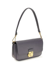 Coccinelle Blue Calf Leather Bos Taurus Shoulder Bag