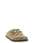 Gucci Beige Cotton Mules