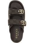 Gucci Brown Cotton Slides