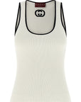 Gucci Bicolor Viscose Tank Tops