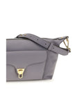 Coccinelle Gray Calf Leather Bos Taurus Shoulder Bag