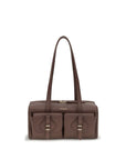 Coccinelle Brown Calf Leather Bos Taurus Shoulder Bag