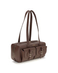 Coccinelle Brown Calf Leather Bos Taurus Shoulder Bag