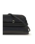 Moschino Black Goatskin Shoulder Bag