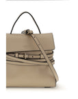 Moschino Beige Goatskin Shoulder Bag