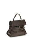 Moschino Brown Goatskin Shoulder Bag
