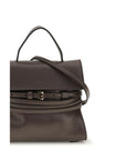 Moschino Brown Goatskin Shoulder Bag