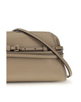 Moschino Beige Goatskin Shoulder Bag