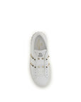 Valentino Garavani White Calf Leather Bos Taurus Platform Sneakers