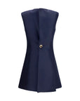 Balenciaga Blue Wool Oves Aries Casual Dress