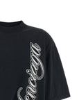 Balenciaga Black Cotton T-Shirt