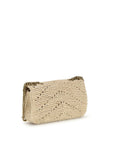 Saint Laurent Beige Raffia Shoulder Bag