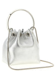 Jimmy Choo Silver Lamb Leather Handbag