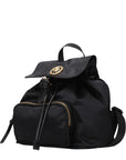 Versace Black Fabric Backpack