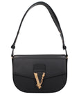 Versace Black Leather Crossbody Bag