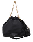 Versace Black Fabric Handbag